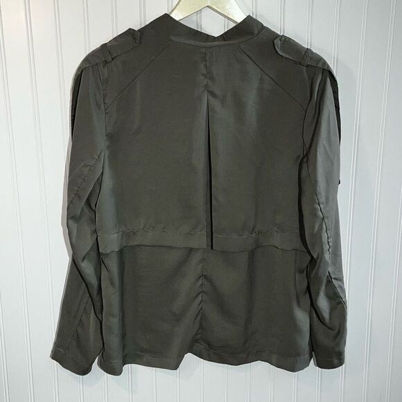 Haoduoyi Casual Open Front Jacket Women’s XXL Green Classic Long Sleeve  Snap - Picture 8 of 11